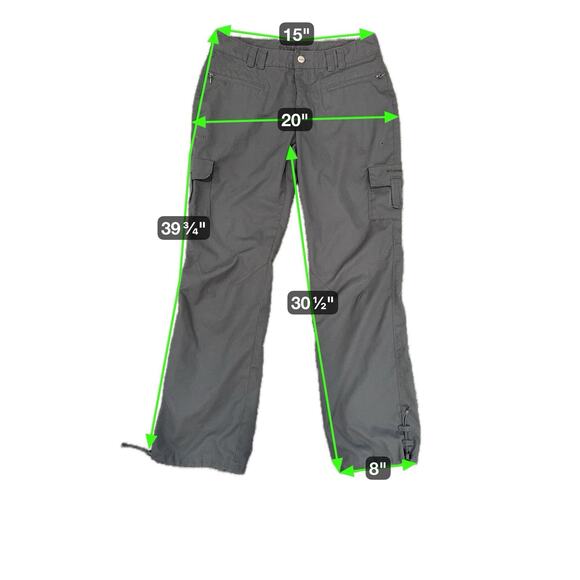 Columbia Titanium Cargo Pants Women's Sz 8 Gray Low Rise Active Fit Used - Picture 6 of 6